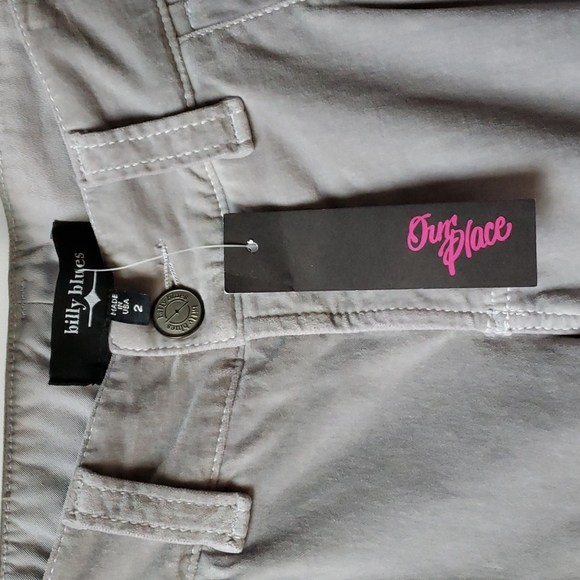 Billy Blues Silver Gray Flare Boot Cut Velvet Pants size 2 - Picture 5 of 15